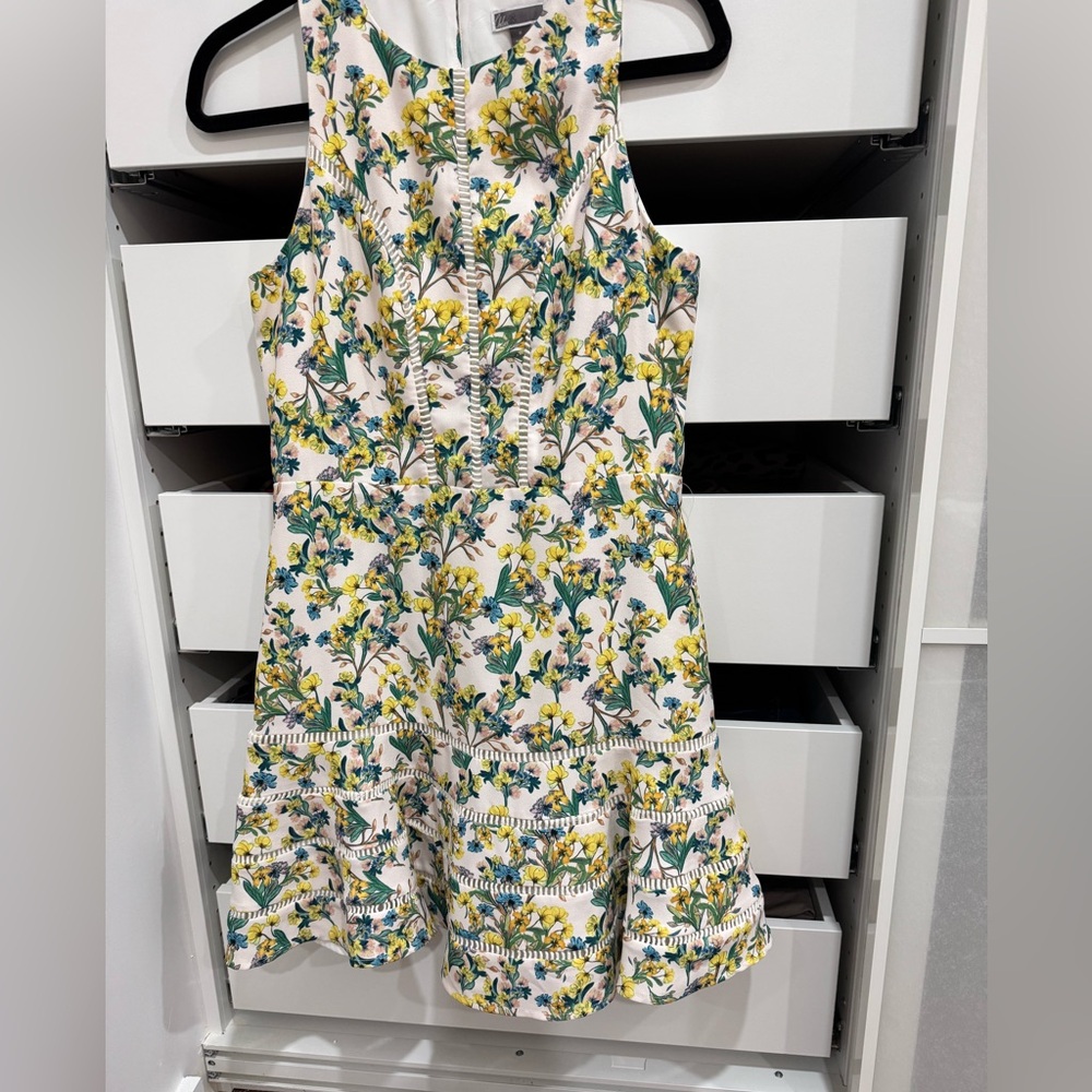 Women Floral Dress - Yellow and Green. Beautiful for wedding